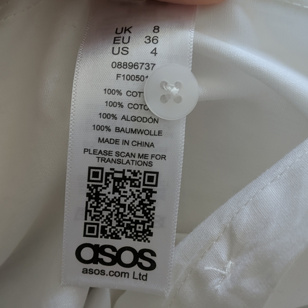 ASOS White Ruffle Blouse - Picture 4 of 5